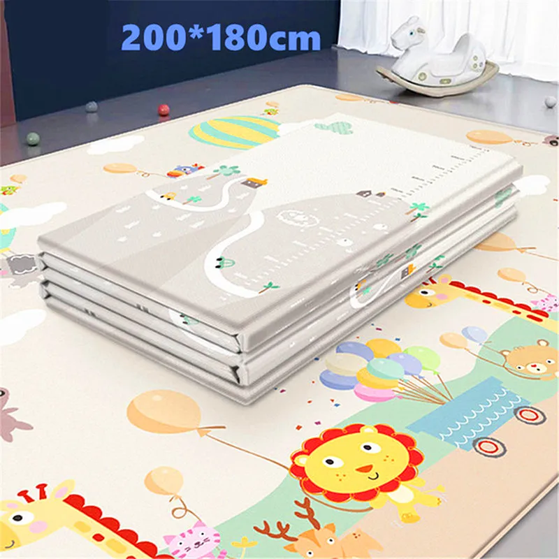 Складной Игровой Коврик для ползания большой мягкий коврик игровой детские