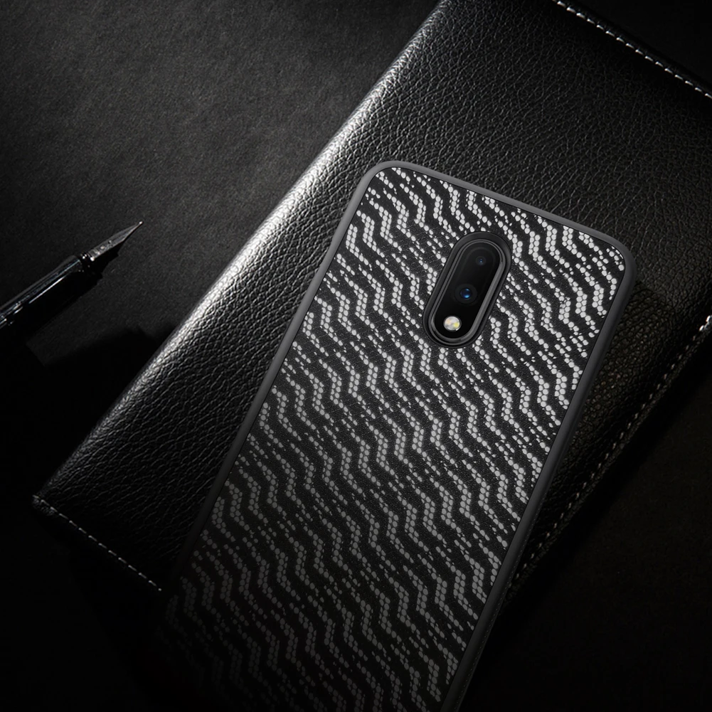 Для Oneplus7 Oneplus 7 pro One plus 7pro чехол мерцающие Чехлы Nillkin Твердый ПК и мягкий ТПУ градиент полиэфирные Светоотражающие задняя крышка