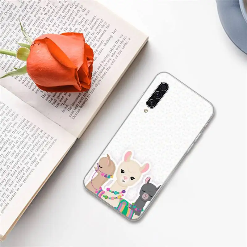 

Lovely Lama Llama Alpacas Phone Case For Samsung A S M Note 9 10 20 fe 21 71 30 ultra plus 5g 11 31 51 s