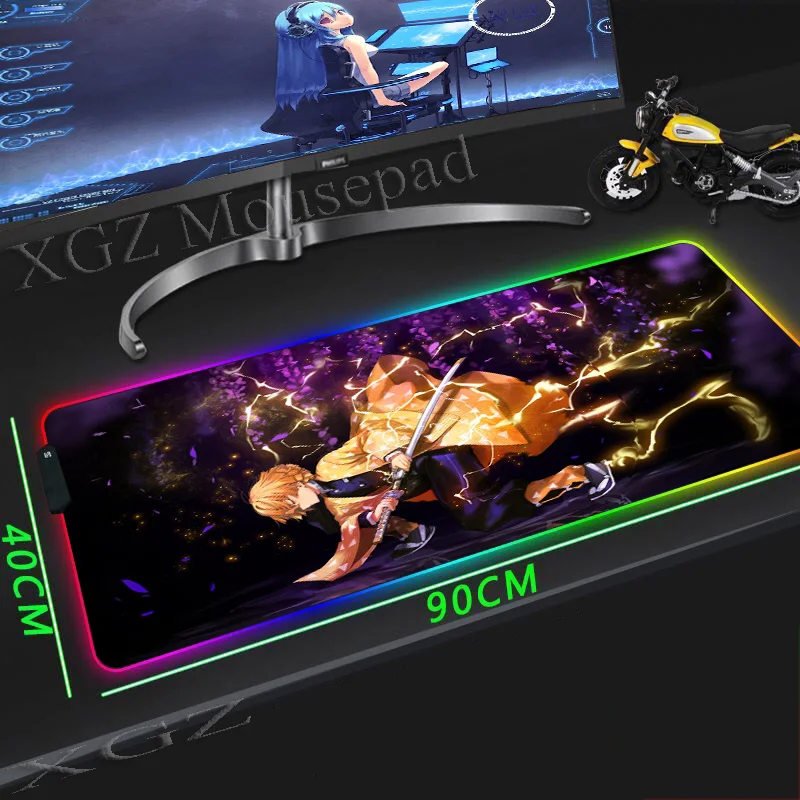 XGZ аниме лезвие привидение дьявол убийца большой цветная (RGB) Мышь замок края