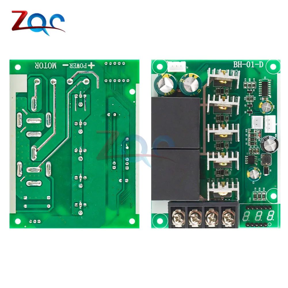 Цифровой LED-дисплей ШИМ контроллер скорости двигателя постоянного тока DC 10 -55 в 0