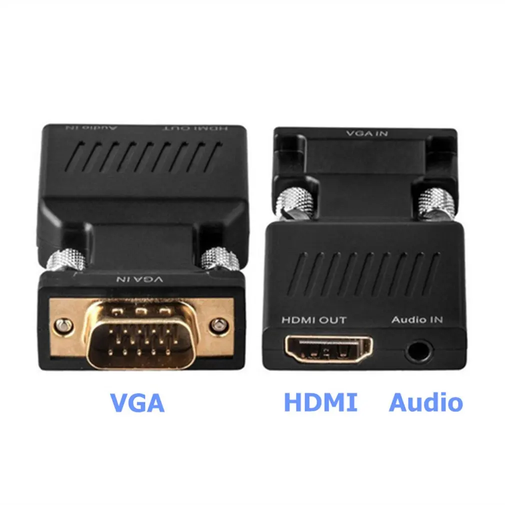 VGA мужчина к HDMI Женский конвертер с аудио-адаптером кабели 1080P для HDTV монитор проектор ПК PS3