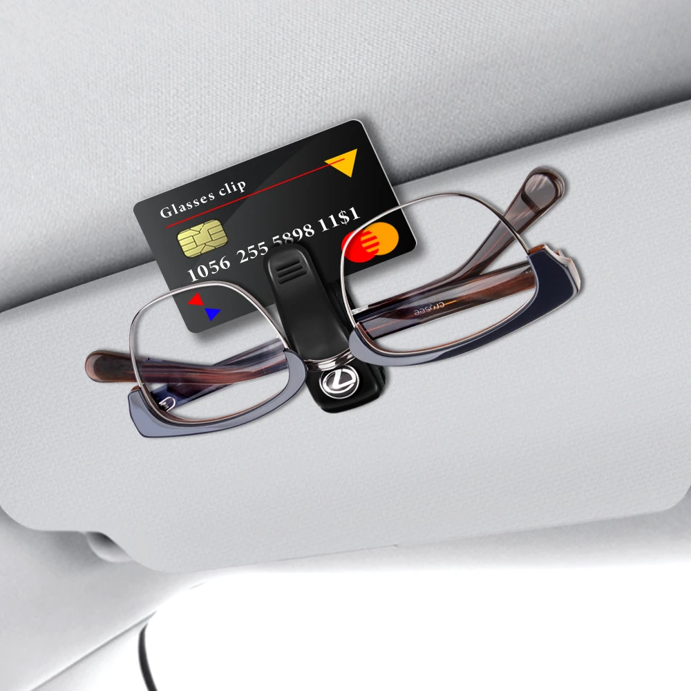 

Car Sunglasses Clip Multi-Function Card Ticket Holder Fastener Glasses Clip Car Accessories For Lexus IS IS250 GS300 IS220 LS460