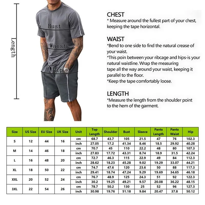 

Summer Solid Short Sleeve Casual Sport Suit 2021 New Fashion Two Piece T-shirt Shorts Tracksuit Men Set Fitness Bodybuilding