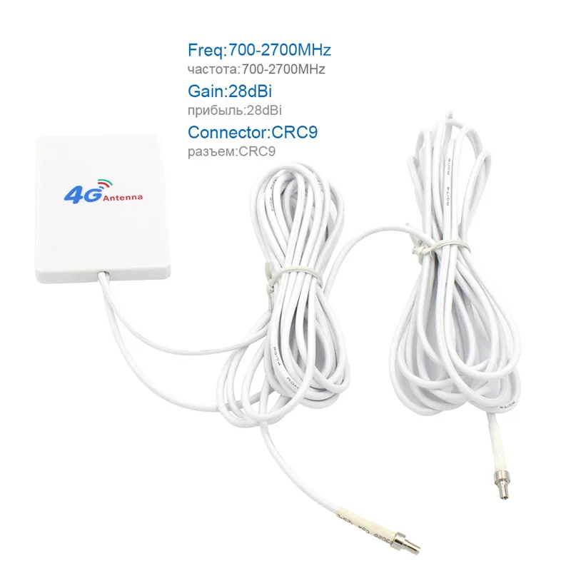 Плоская антенна 4G LTE Wi-Fi 3 м TS9 SMA male crc9 коннектор совместимый с маршрутизатором Huawei