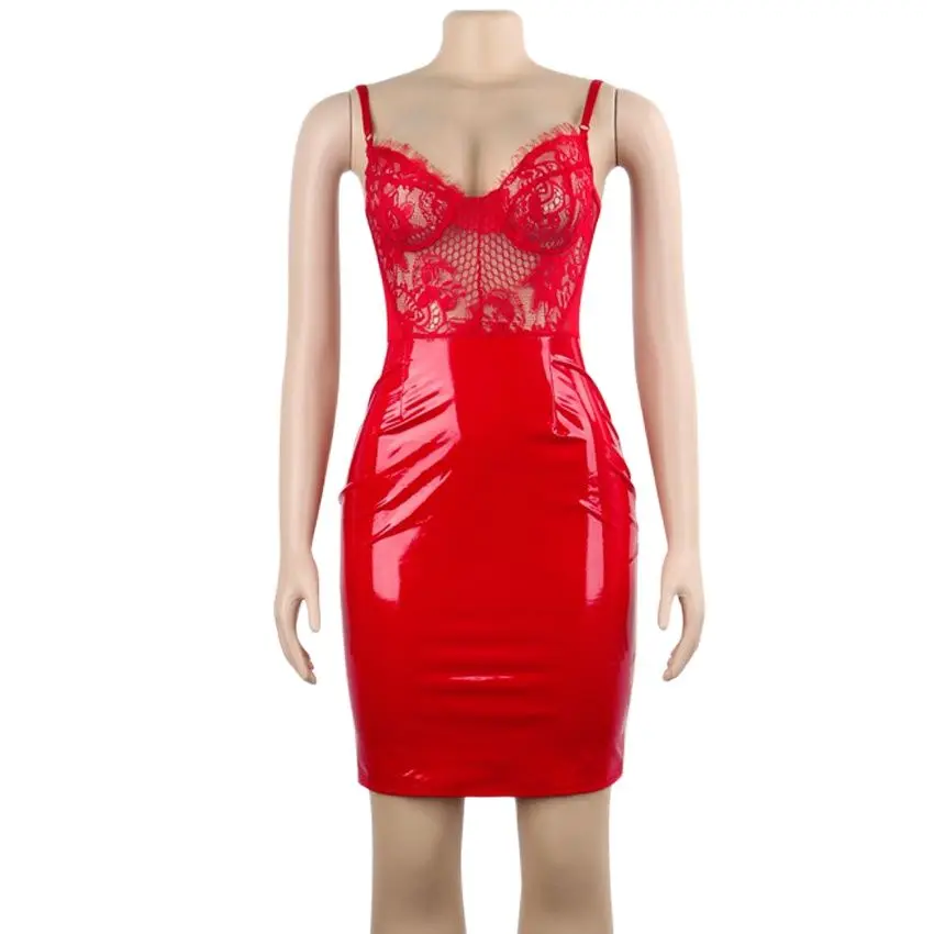 С низким вырезом на спине платье бретельках сексуальное Клубное кружевное