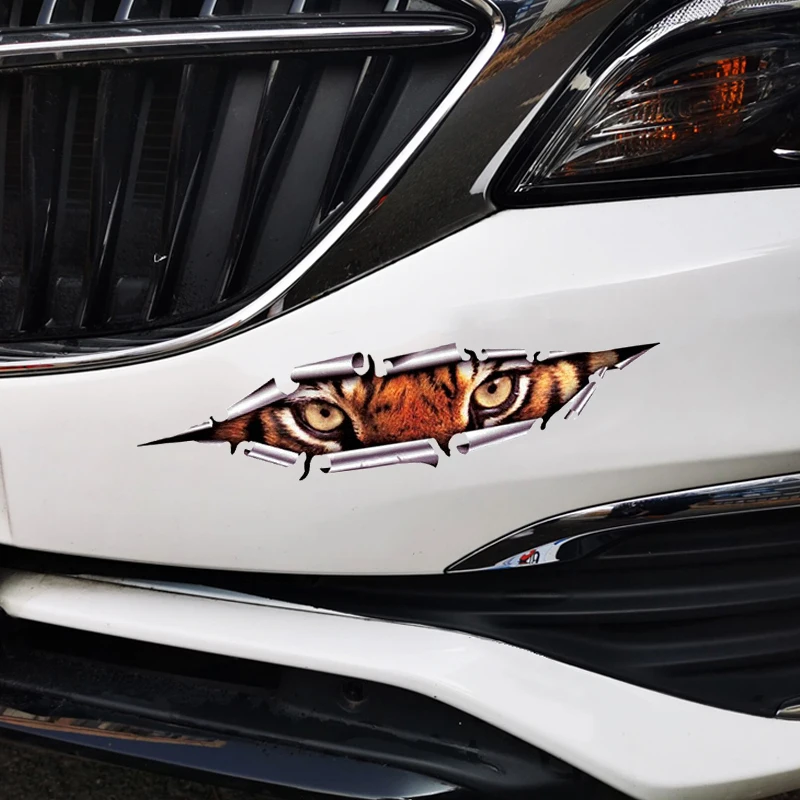 

B0090 # самоклеящаяся наклейка, Реалистичные 3D тигровые глаза, глазки, автомобильные наклейки, водонепроницаемые Автомобильные украшения на бампер, заднее стекло, ноутбук