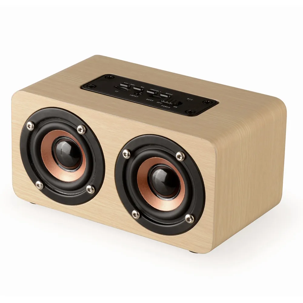 VOBERRY Деревянный беспроводной bluetooth-динамик Портативный HiFi ударный бас