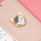 Lucky Lovely Cat держатель для кольца на палец подставка для всех мобильных смартфонов Аксессуары для рабочего стола вращающаяся Рукоятка универсальный кронштейн держатель