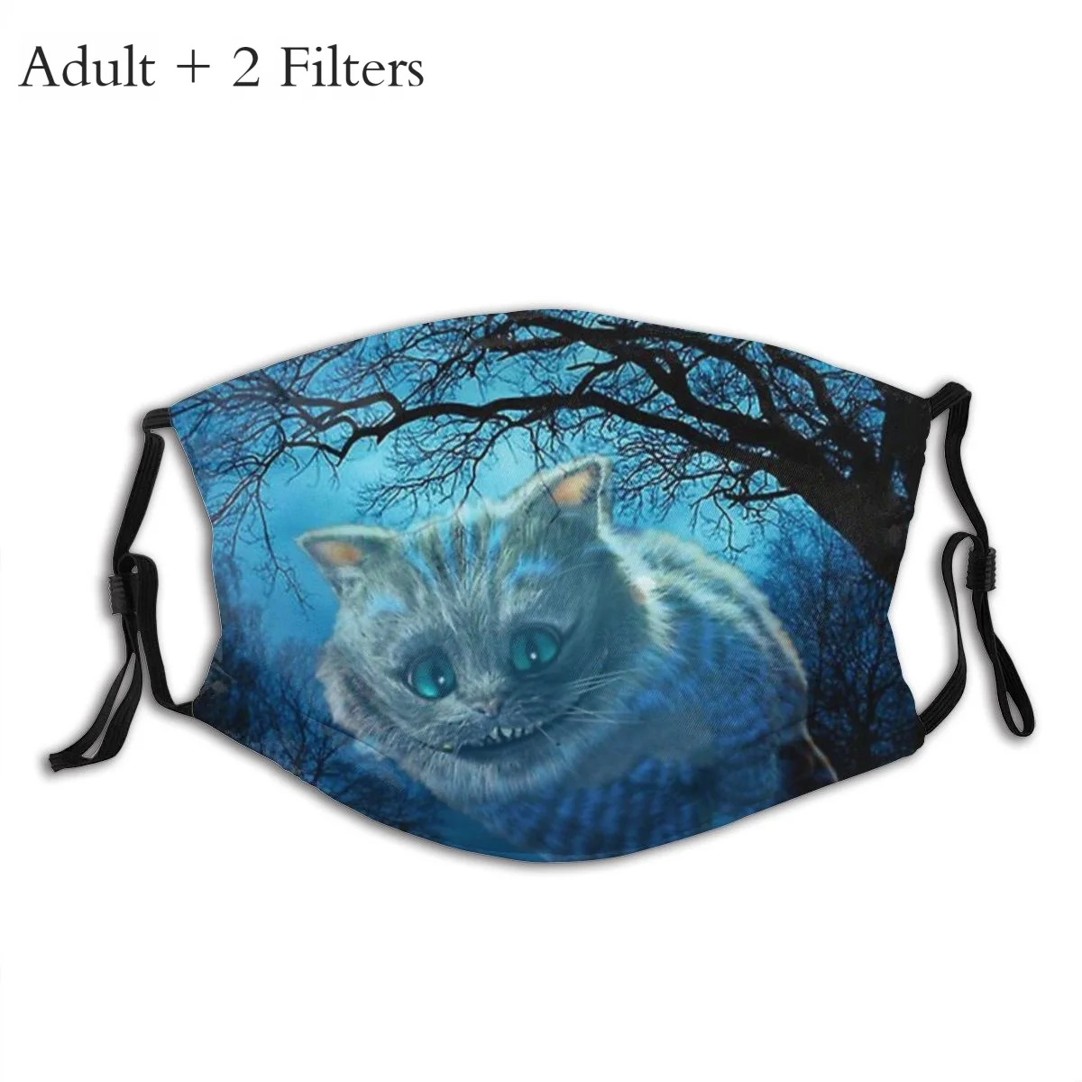 

Cheshire Cat Alice's Adventure in Wonderland Cloth Masks Smilecat Face Mask Mouth Cover With Filters Facial Protective