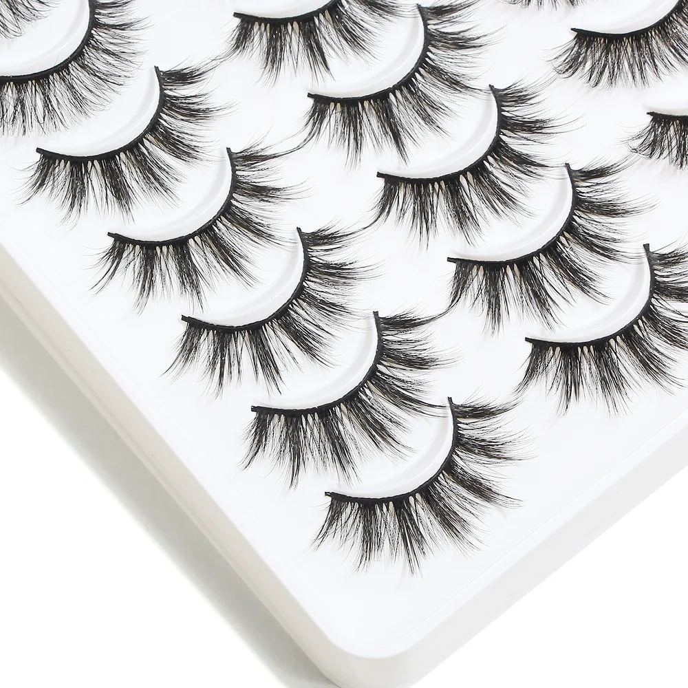 

20 Pairs Of Eyelashes Naturally Curled And Thick False Eyelashes False Eyelashes Messy Soft Smoke Makeup Thick Eye Lashes