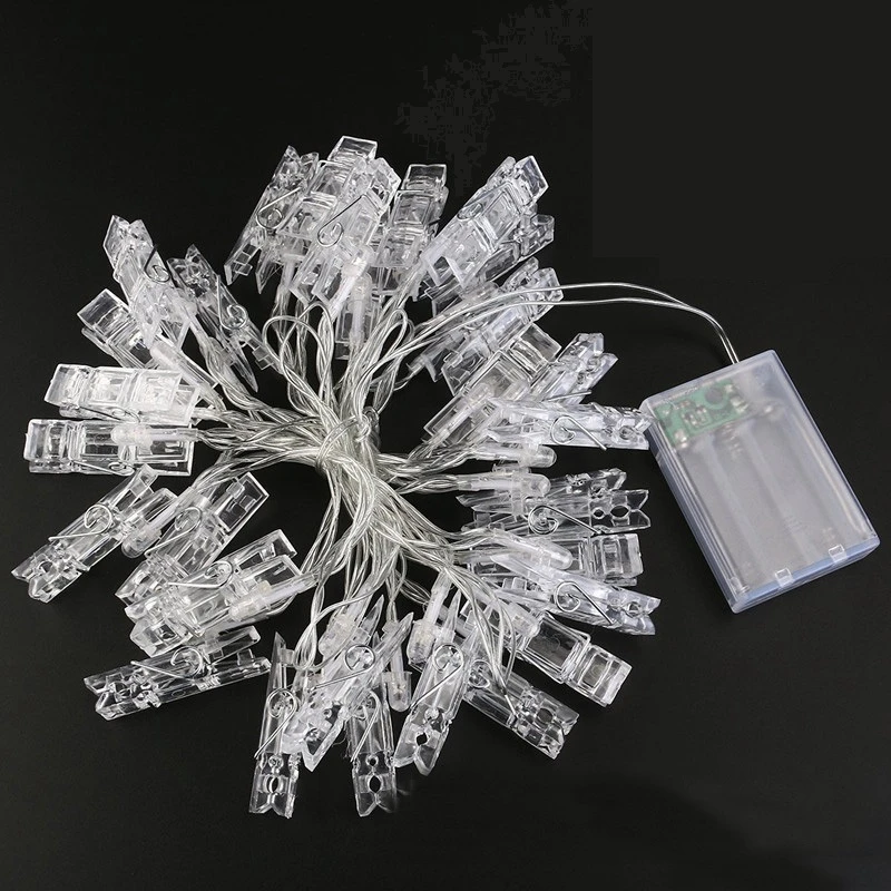 Светодиодная гирлянда с зажимами для фотографий 1 5 м 2 4 м|light christmas|fairy lightsstring lights |