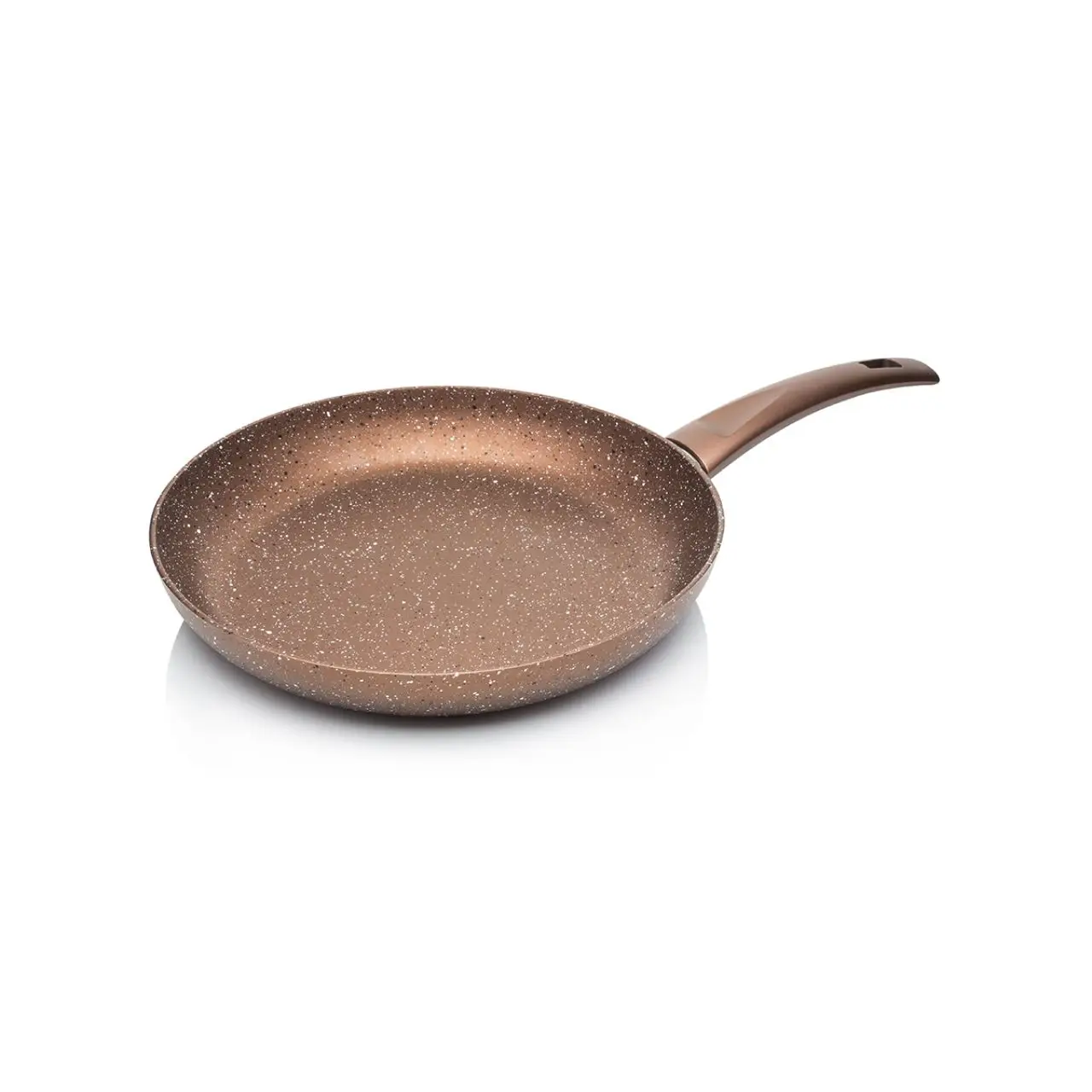 

Bronze Color 26 CM Granite Pan lunch box bulaklar eat bars knife