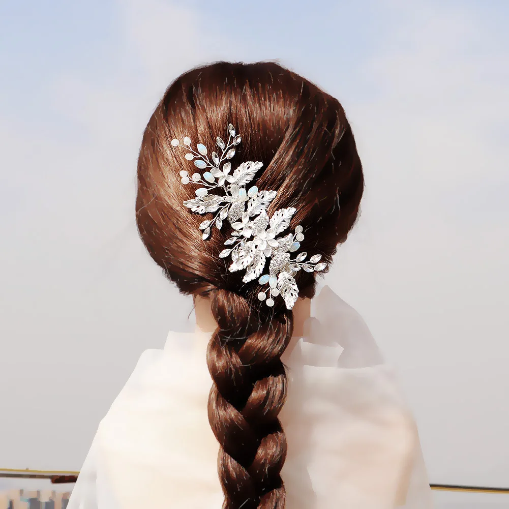 

Japanese Korean Accessories MORI Series xian mei Wedding Dress Ornament Beautiful Jelly Crystal Pearl Barrettes Photography Mode