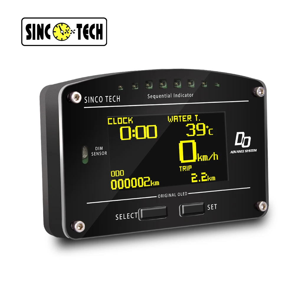 Панель приборной панели DO907 Sinco tech 11000 об/мин 2 5 дюйма 10 в 1|Комплекты датчиков и