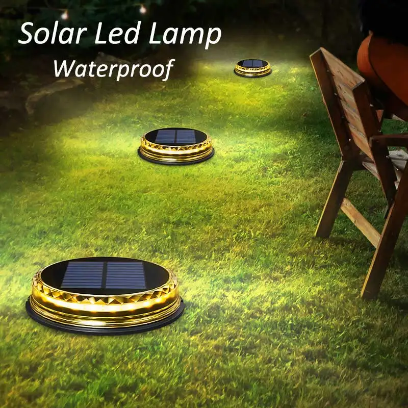 

17 Leds Solar Powered Garden Lamps Outdoor Sensing Landscape Lights For Lawn Patio IP65 Waterproof Garden Pathway Deck Lamp