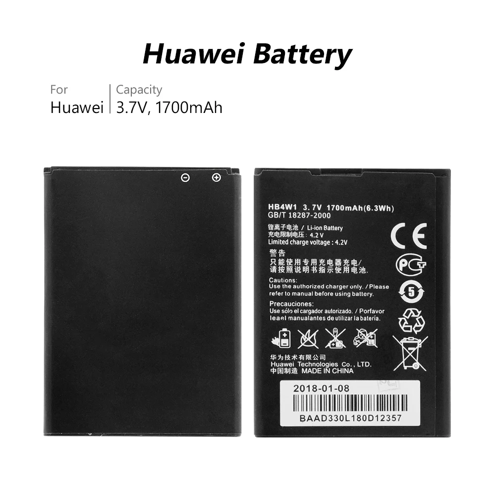 Аккумулятор HB4W1 для телефона Huawei Ascend G525 G520 G510 C8813Q T8951 U8951 Y210 Prism 2 Lipo литий