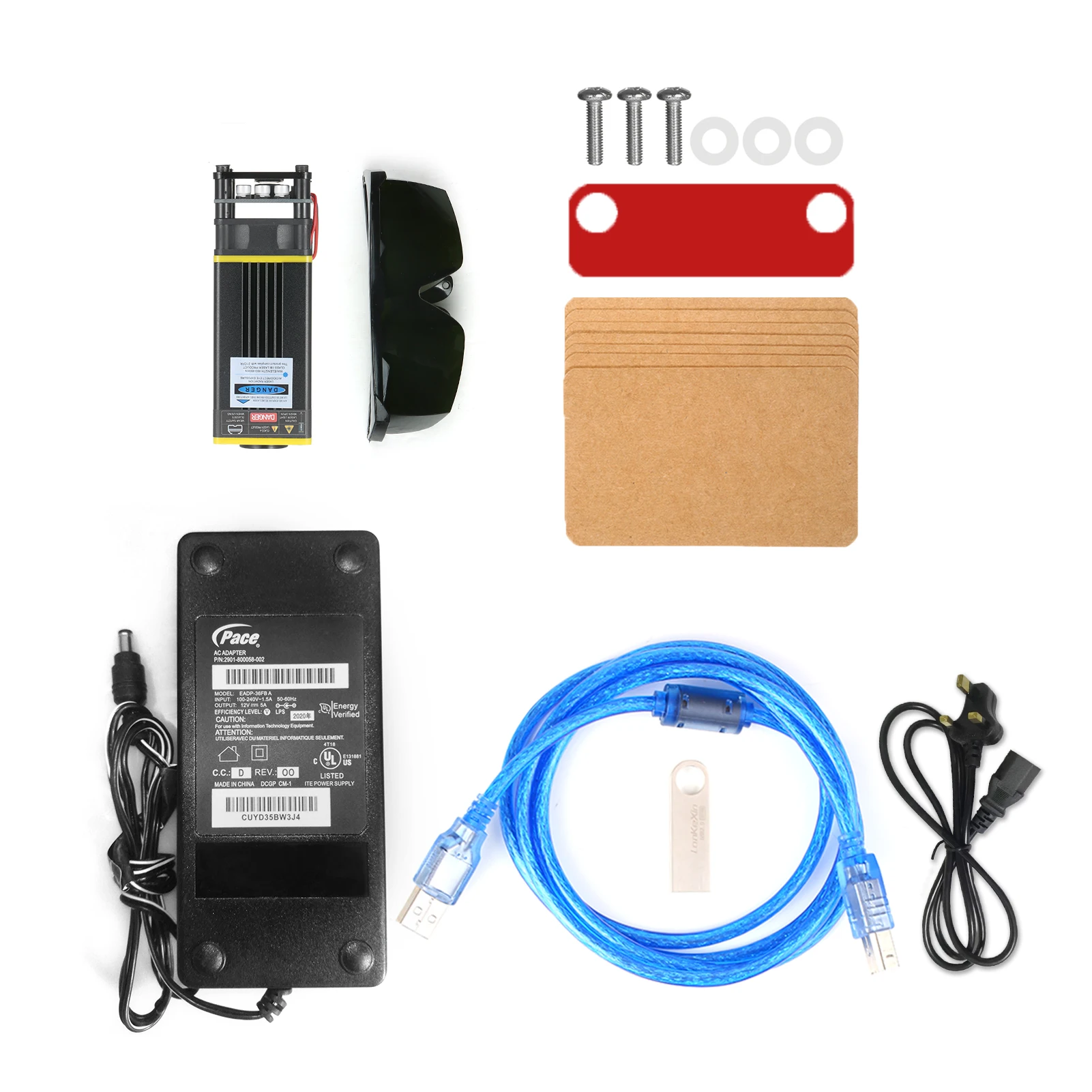 

40W/30W/20W/10W/5500MW Laser Engraving Machine Mini Desktop Laser Engraver Printer Portable Carver DIY Laser Logo Mark Printer