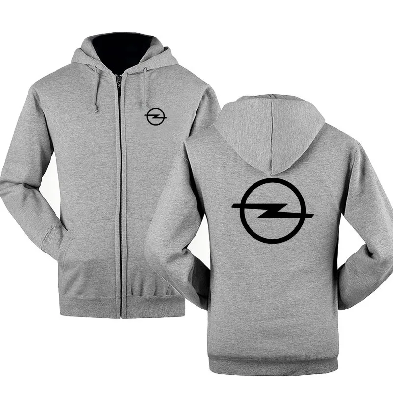 Логотип Opel толстовки на молнии для весны и осени верхняя одежда мужское