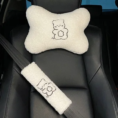 

High Quality Winter Plush Monolithic Goddess Wool Car Seat Set For All Seasons Comfortable And Warm Auto Accessory New Year Gift