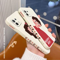 girl in red clothes phone case for xiaomi mi 11 10t 10 lite 9t note 10 redmi note 9 9t 8 8pro 7 7pro 9 9a k40 k30 cover