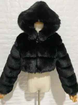 Winter Warm Women Faux Fur Coat ladies short jacket ladies fall leather fur coat fur women jackets