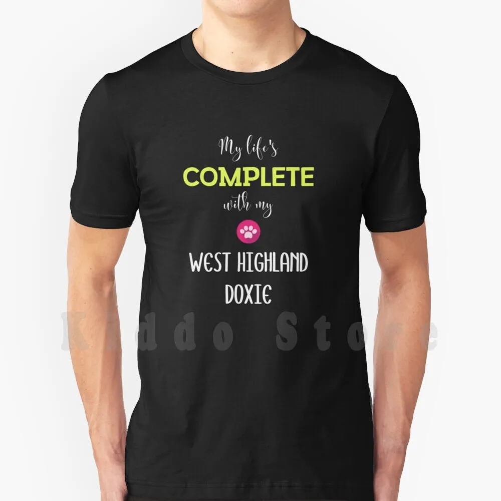 

Футболка My Life'S с My West Highland Doxie-West Highland Doxie Gift Idea, Мужская хлопковая футболка, брикет West Highland