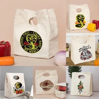 womens lunch bag diner container thermal bento bowl pouch cobra pattern tote food storage handbag for picnic school office