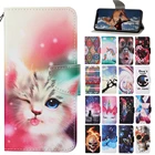 Чехол Etui для Redmi 7A 6 5A 5 Plus, чехол с милым котом Тотем для Funda Xiaomi Redmi Note 6 7 Pro, Магнитный Флип-кошелек, кожаный чехол для женщин