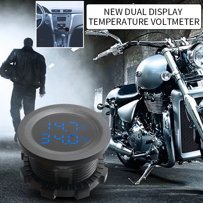 Новый цифровой двойной дисплей температуры и вольтметр модифицированный