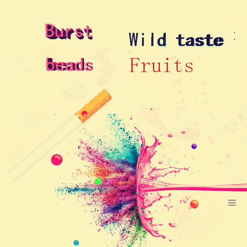 30 шт./упак. модные бусины сигаретные фильтры сигареты поп держатель фруктов