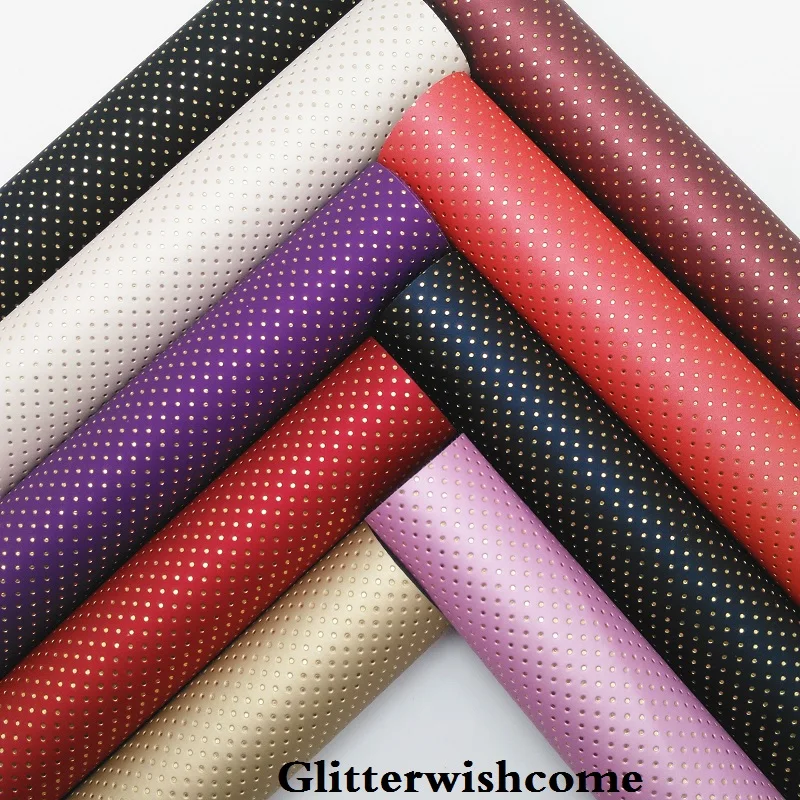 Искусственная кожа Glitterwishcome 21 х29 см Размер A4 винил для бантов GM5125A | Дом и сад