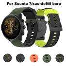Ремешок 24 мм для Suunto 79, аксессуары для часов, силиконовый ремешок для Suunto 9 baroSpartan, сменный спортивный браслет для часов