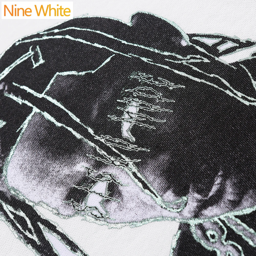 

White casual hoodie sweatshirt 2020 hip-hop printed streetwear men's fashionable casual pullover top fleece hoodie