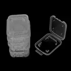 10 шт. легкий прозрачный Стандартный чехол для карт памяти SD SDHC