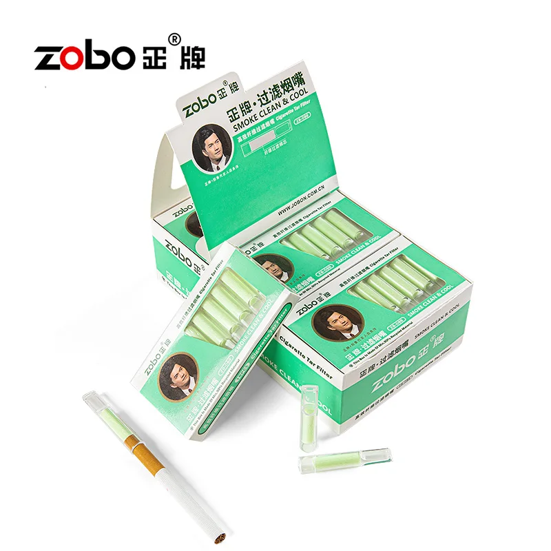 

Zobo Disposable Cotton Fiber Filter Cigarette Holder Vitamin C Healthy Filtration For Men's Smoking Accessory Fot Thick And Thin