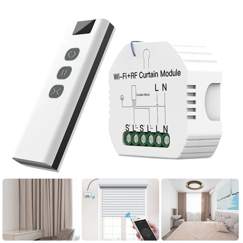 

Переключатель для рулонных штор Smart Home, Wi-Fi, для Tuya, Google Home, Alexa