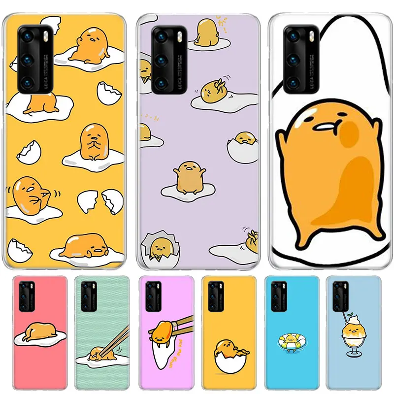 

Cute Cartoon Egg Case For Huawei Mate 40E 40 30 Pro + 20 10 Lite Y5 Y6 Y7 Y9 2019 Silicone Soft TUP Cover Coque