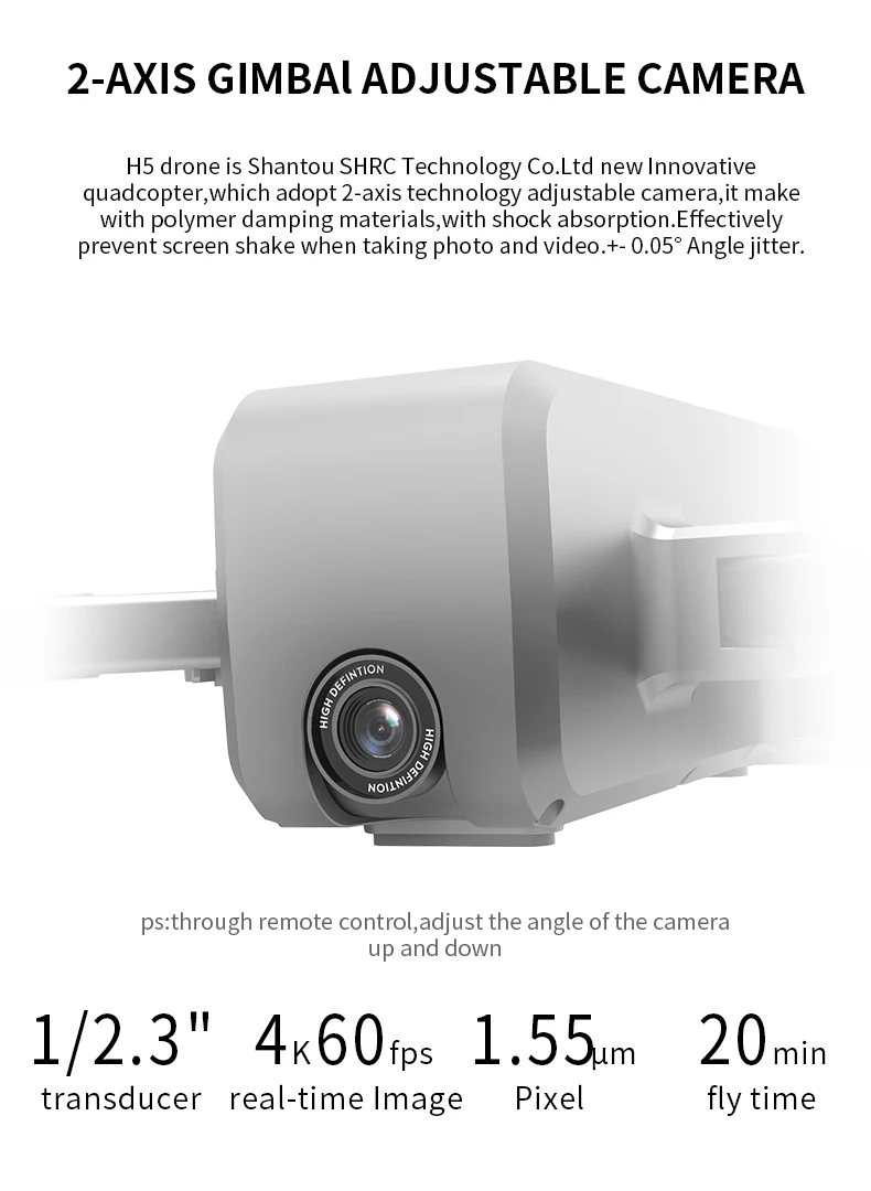 Дрон 4k HD широкоугольная камера 1080p wifi FPV высота может держать Плавание в течение 20 минут VR режим Квадрокоптер H5 Дрон VS Дрон E520S квадракоптер с камерой дрон с камерой квадрокоптер квадракоптер аккумулятор