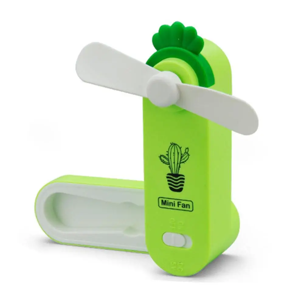 

ABS Desktop Fan Mini Cooling Fan Handheld Cactus Fan Outdoor Portable Cute USB Mini Fan Home Summer Cartoon