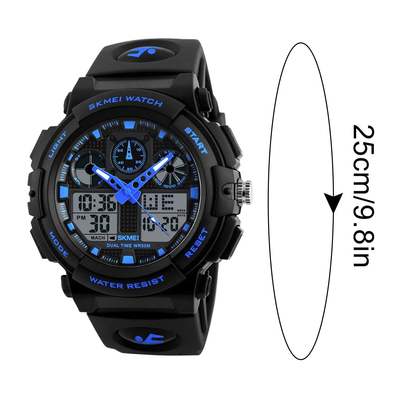 

Men's Watches LED Large Dial Digital Watch Waterproof Alarm Calendar Sport Watch relogio digital F5