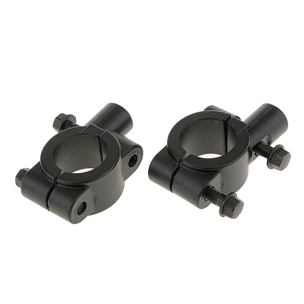 

Pair MOTORCYCLE HANDLEBAR MIRROR ADAPTOR CLAMP MOUNT BRACKETS 10mm