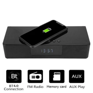 4000mah mobile phone wireless charging bluetooth speaker home theater computer tv soundbar stereo subwoofer music center boombox free global shipping