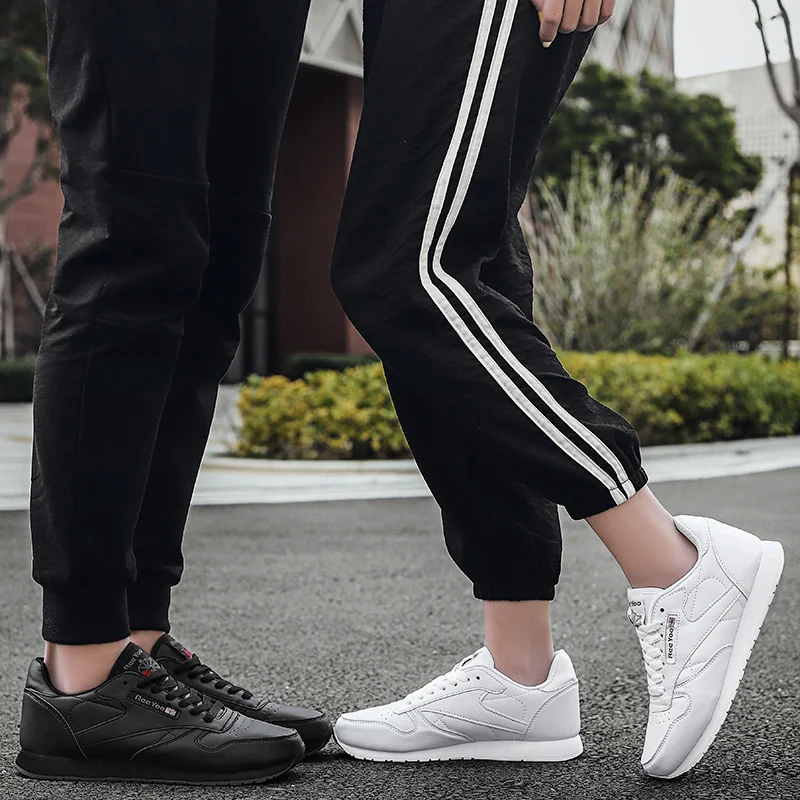 

Leather Running Shoes for Men Women Outdoor Walking Sport Shoes Unisex Casual Men's Sneakers Anti-skid Athletic Shoes Spring New