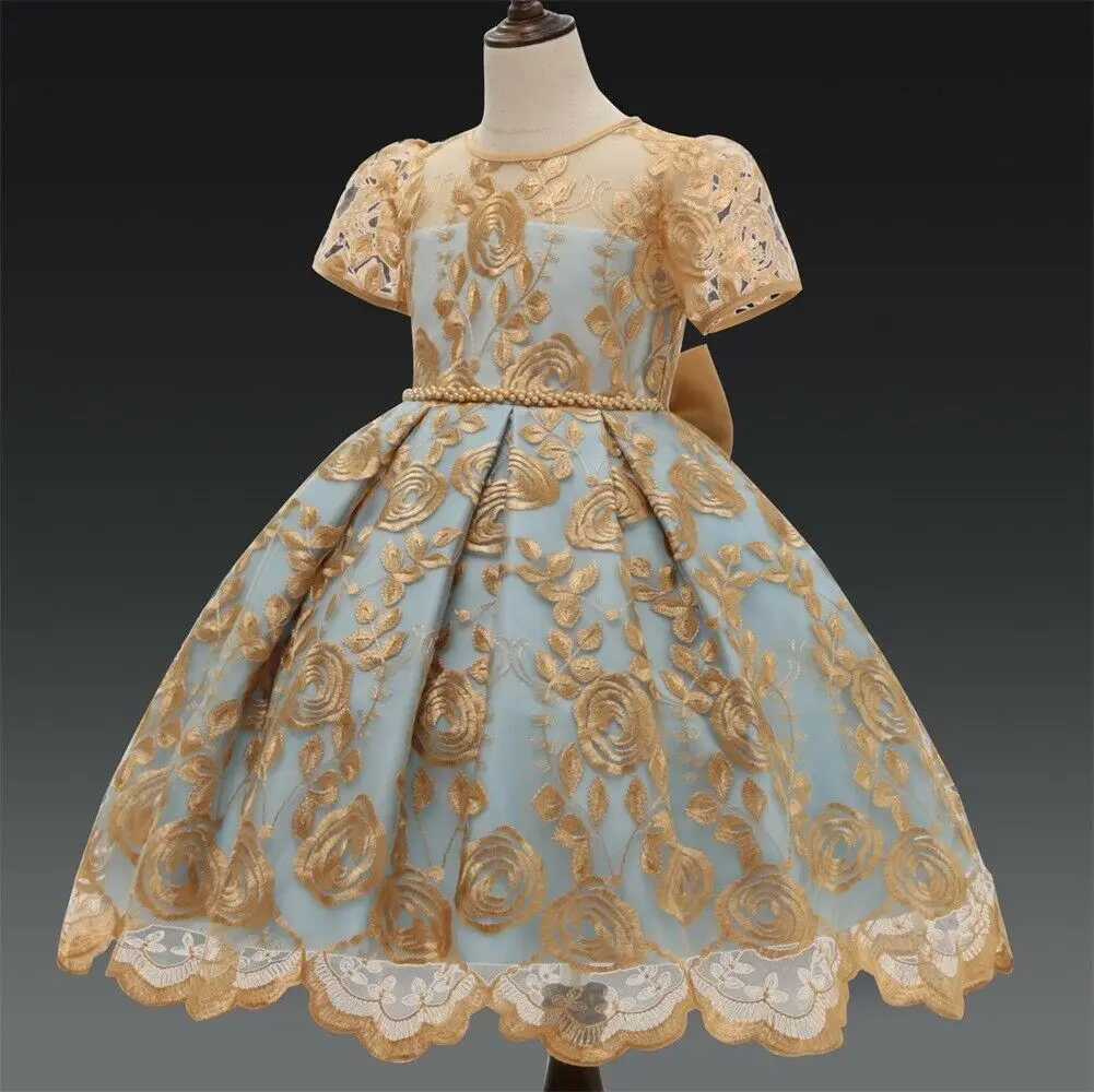

Girls Dress Elegant New Year Princess Children Party Wedding Gown Kids Dresses for Girls Birthday Party Dress Vestido Wear 3-8Y