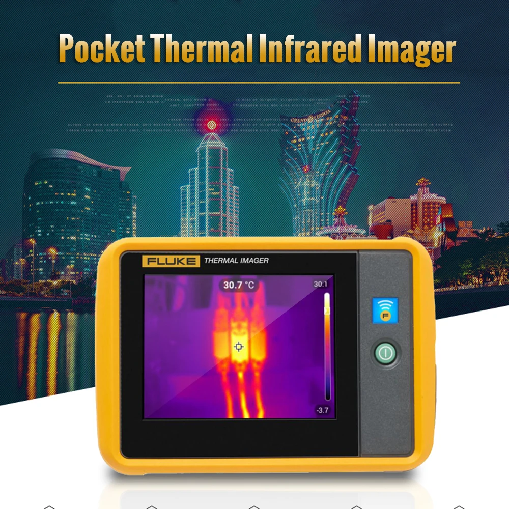 FLUKE PTi120 тепловизор цифровой инфракрасный термометр Карманный тепловая камера ручной инфракрасный тепловизор ИК-изображений Senor термометр