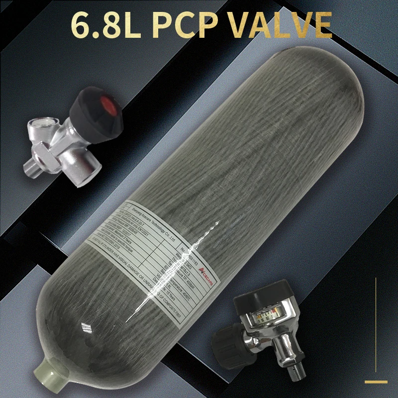Воздушный баллон Acecare клапан кислородного баллона л Hpa Pcp 4500Psi для подводного