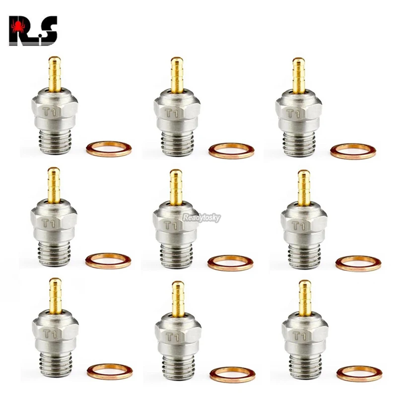 

1/2/5/10PCS Hot Glow Nitro Engine Plug For 1/10 1/8 RC Car Buggy Monster Truck Boat Replace Parts T1 HSP 70117