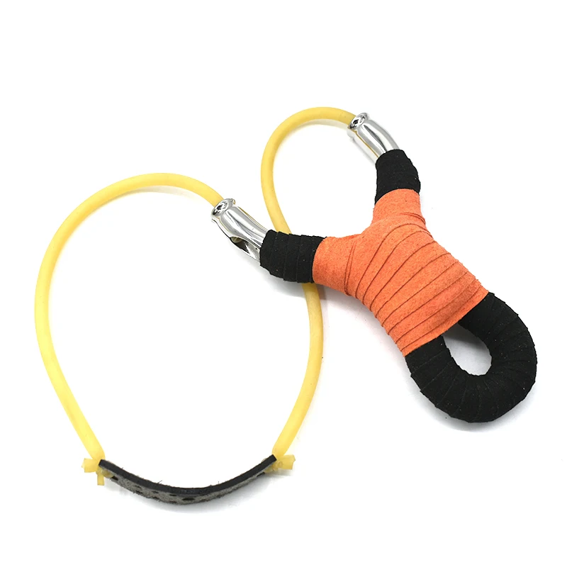 

New Small Stainless Steel Slingshot with Round Tube Rubber Band Outdoor Shooting Sports Professional Slingshot Catapult Tool