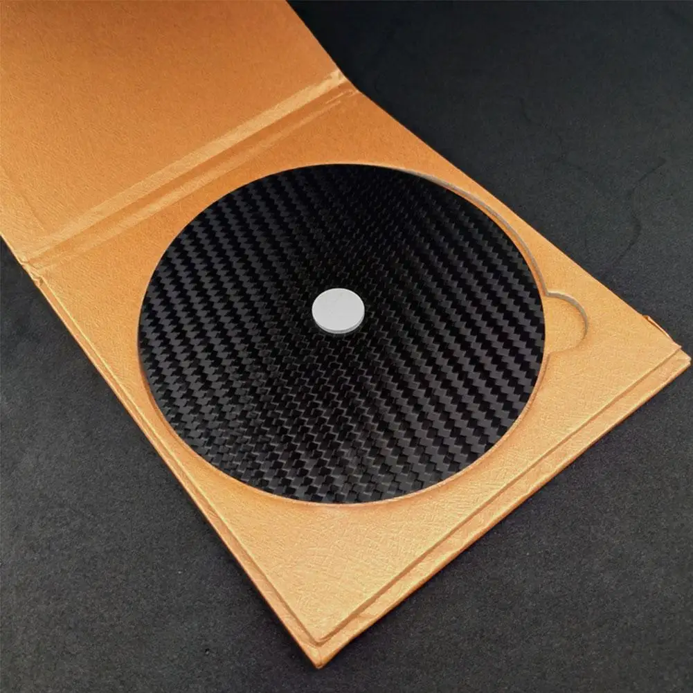 

0.2mm Carbon Fiber CD DVD Tape Disc Stabilizer Mat Anti-shock HiFi Turntable Base Machine Player Tuning Shock Tray Top Pad G3N7